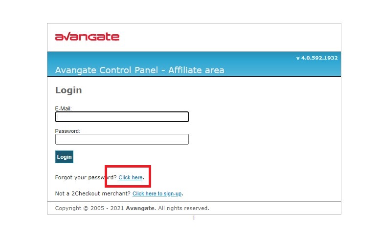 ）Avangate Affiliate Network　登録方法